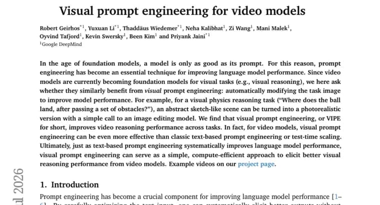 VIPE: editing the image beats editing the prompt for video reasoning models