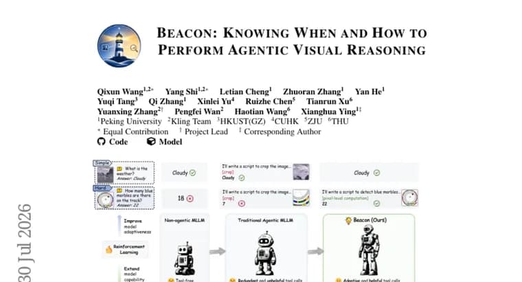 Beacon teaches multimodal AI models when tool use actually helps