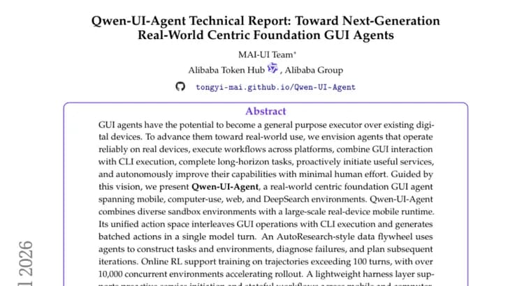 Qwen-UI-Agent hits SOTA on mobile GUI benchmarks