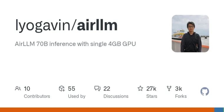 AirLLM runs the 2.8T-parameter Kimi K3 on under 4GB of VRAM