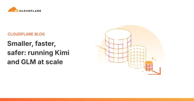 Cloudflare quantizes Kimi and GLM caches for 41% faster inference