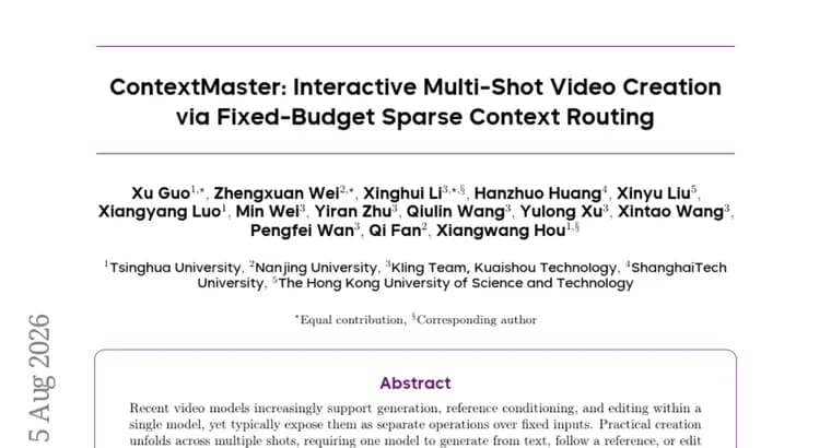 ContextMaster handles multi-shot video generation and editing in one model
