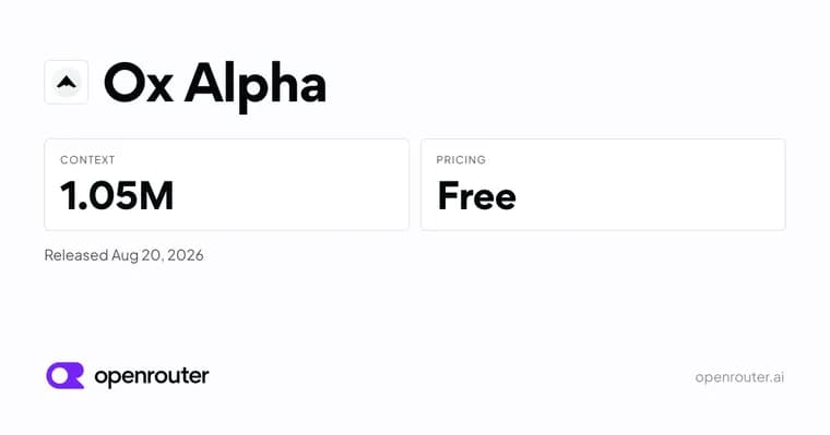 Ox Alpha, an anonymous stealth model for coding, debuts free on OpenRouter