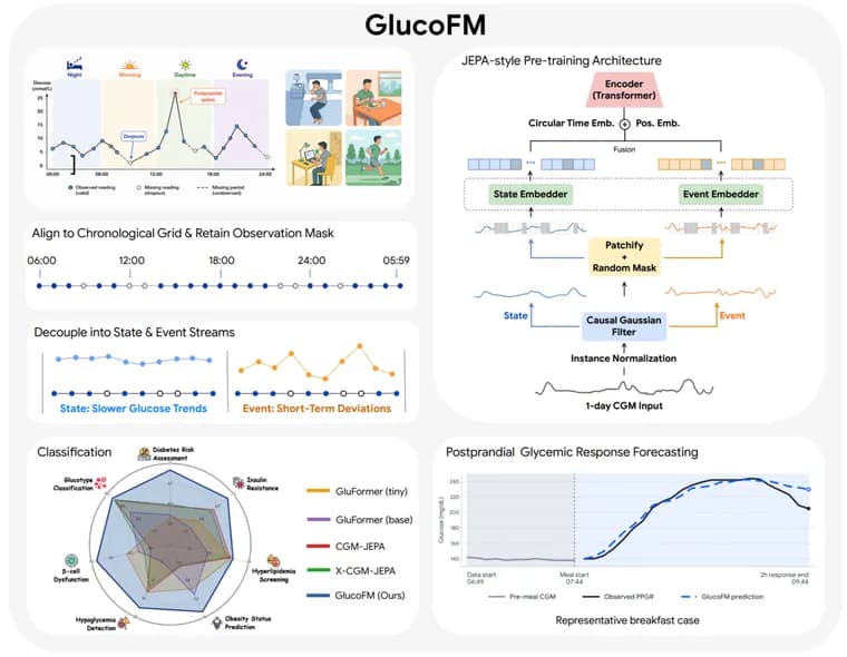 Google unveils GlucoFM, a dual-stream foundation model for glucose monitoring