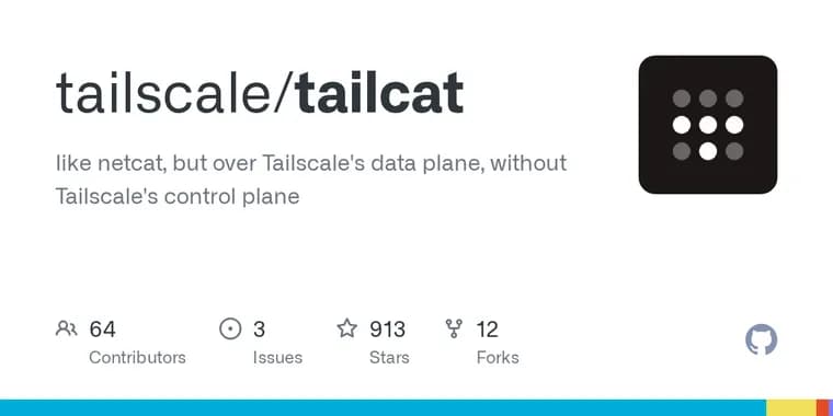Tailscale releases Tailcat, netcat over WireGuard tunnels