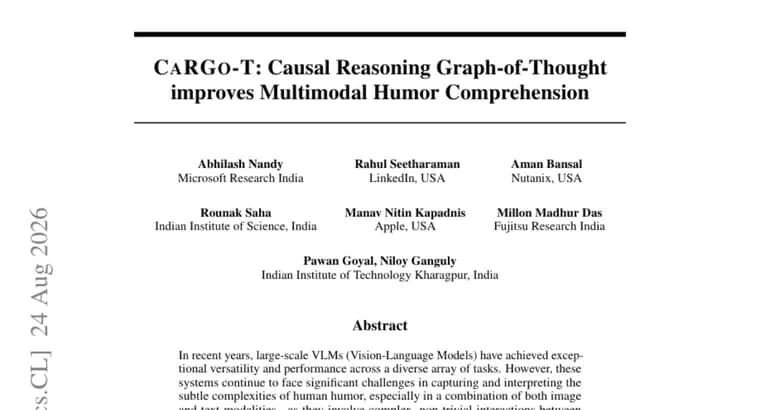 CaRGo-T improves multimodal humor comprehension in VLMs