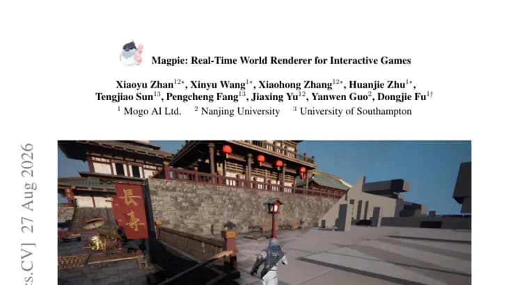 Magpie separates gameplay from AI-generated visuals in real time