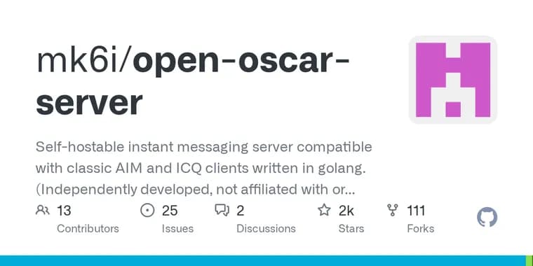Open OSCAR Server revives classic AIM and ICQ chat clients