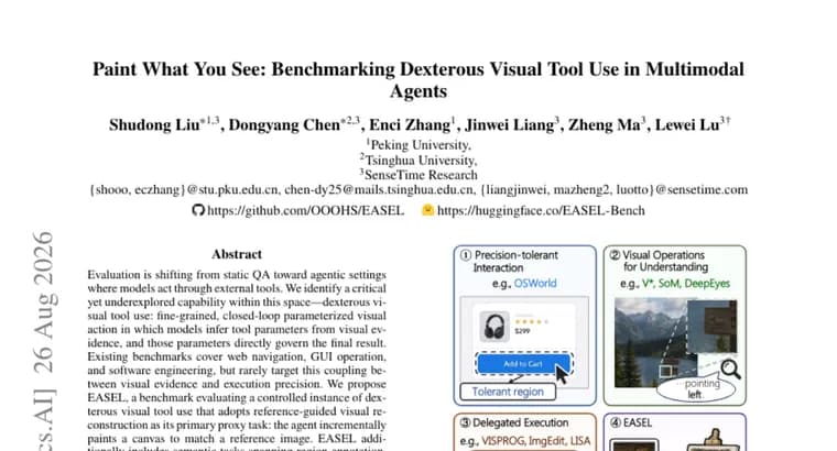 EASEL benchmark finds multimodal AI agents struggle with visual tool use