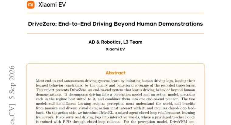 DriveZero skips human driving logs, hits SOTA on NAVSIM and HUGSIM