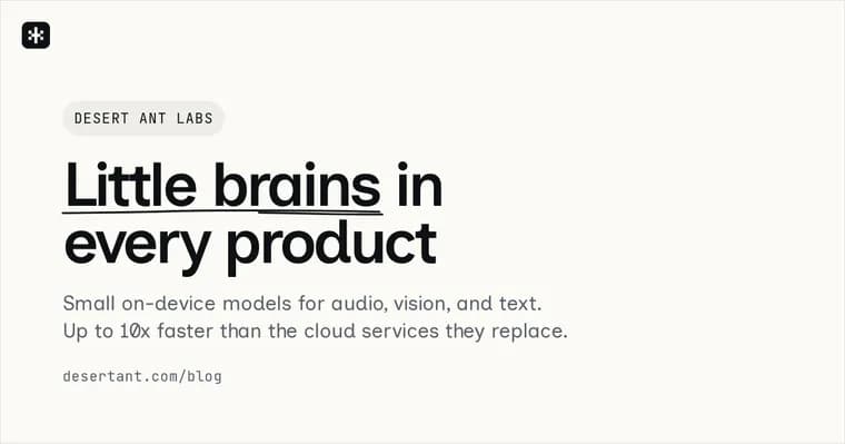 Desert Ant Labs launches 18 on-device AI models with one SDK