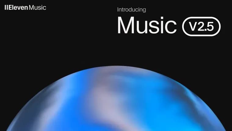 ElevenLabs releases Music v2.5 with free and Pro tiers