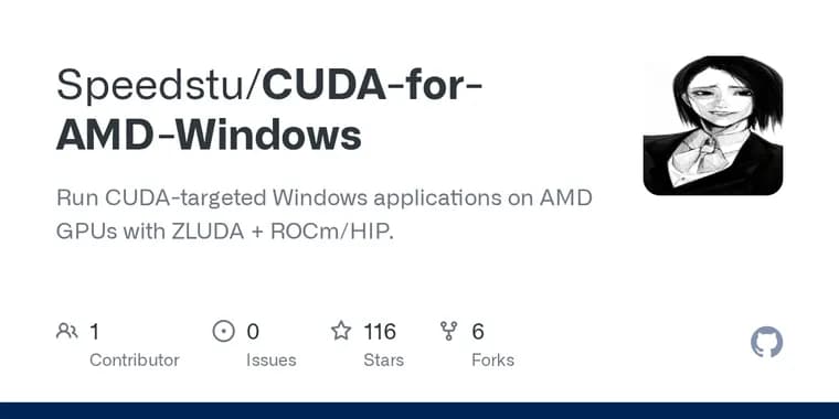 ZLUDA stack brings CUDA apps to AMD's RX 9060 XT on Windows