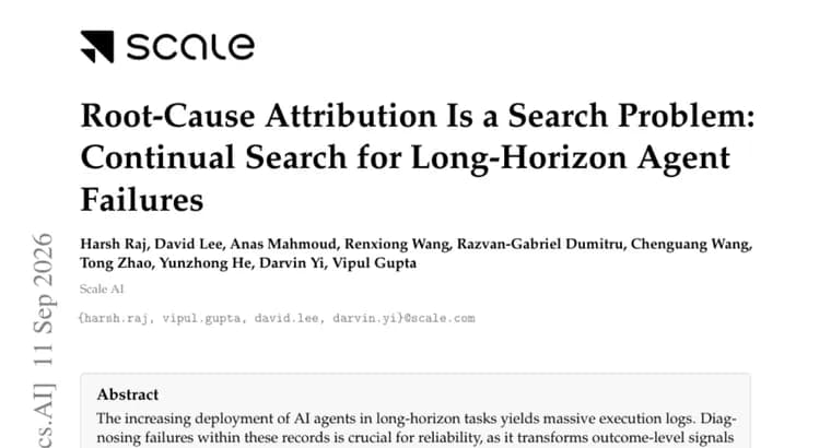 Continual Search improves GPT-5.5's failure-diagnosis F1 score by more than 40%