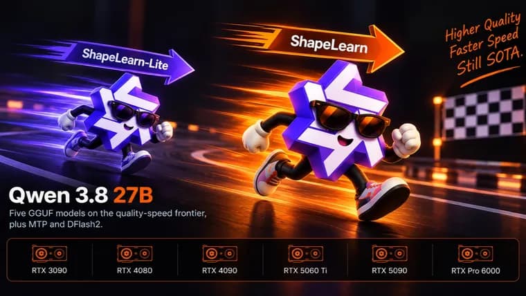 ByteShape ships full ShapeLearn quants for Qwen 3.8 27B