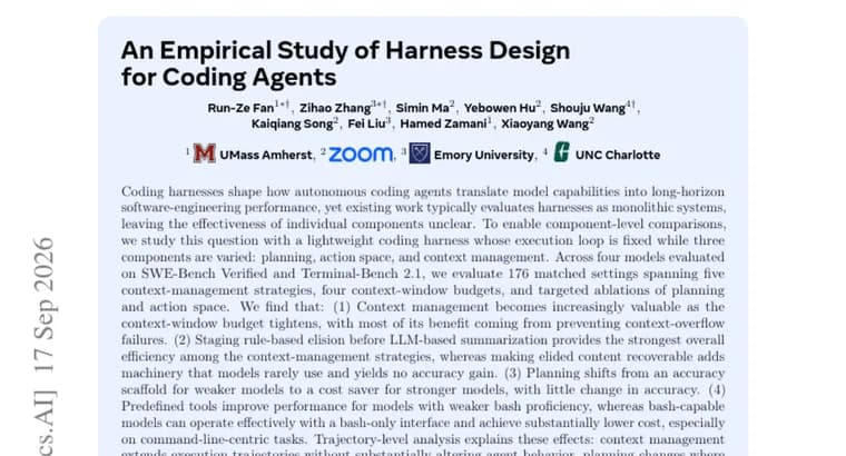 Context management pays off most as coding-agent budgets shrink, study finds