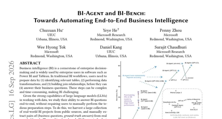 BI-Agent lifts LLM accuracy on real business intelligence tasks