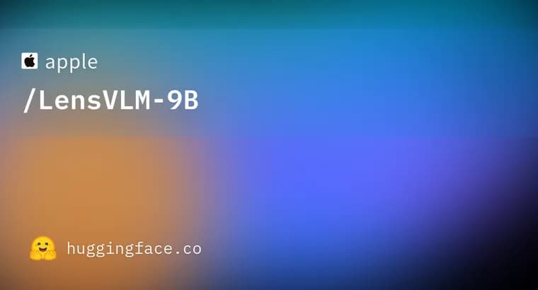 Apple ships LensVLM-9B, which reads long documents as compressed images