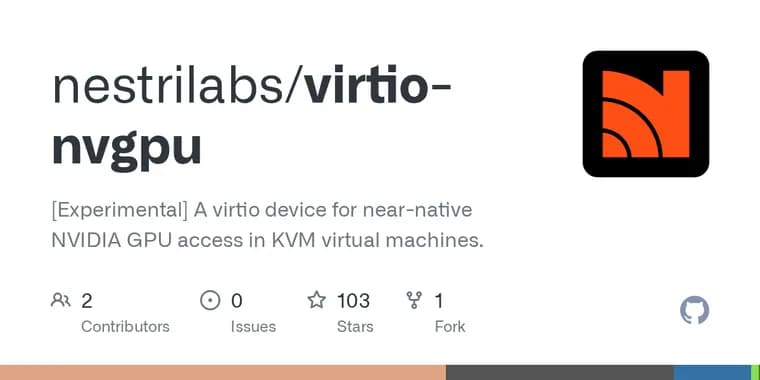 virtio-nvgpu gives KVM guests near-native NVIDIA GPU access