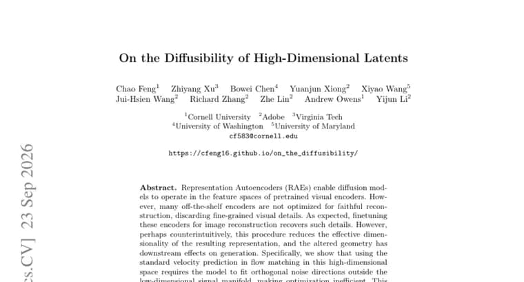 Study finds finetuning visual encoders for reconstruction hurts diffusion training, proposes x0-prediction fix