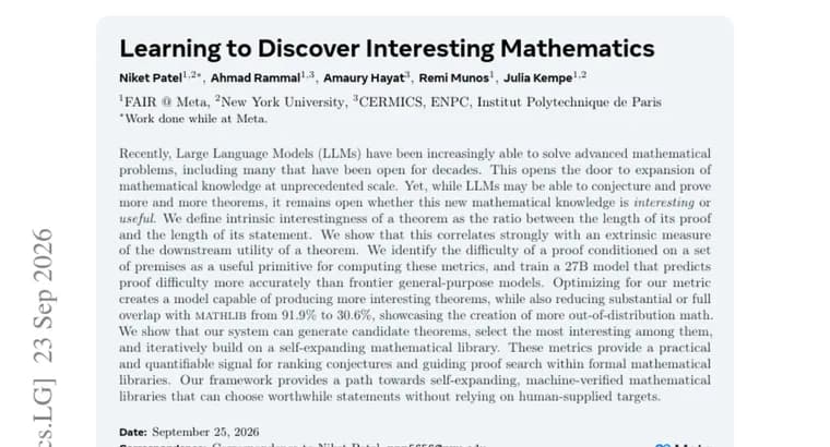 A new metric for 'interesting' math theorems cuts overlap with Mathlib from 91.9% to 30.6%