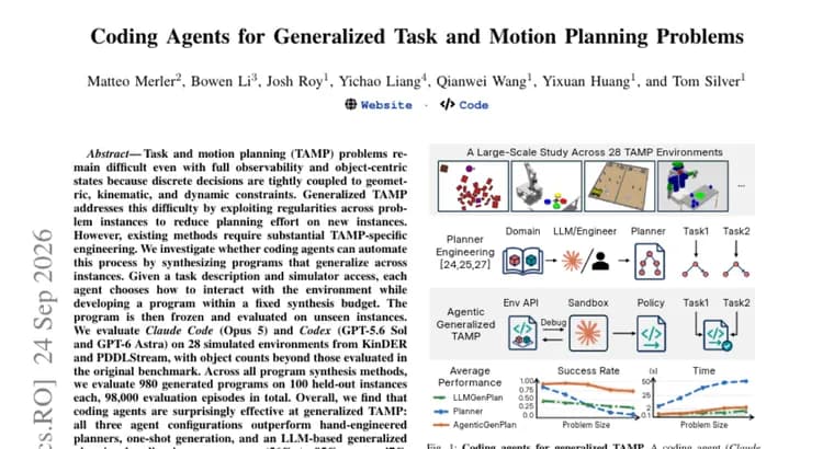 Claude Code, Codex beat hand-engineered planners at task planning