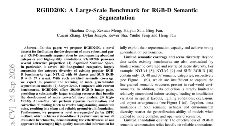 RGBD20K: a 20,000-pair RGB-D segmentation benchmark with 160 categories