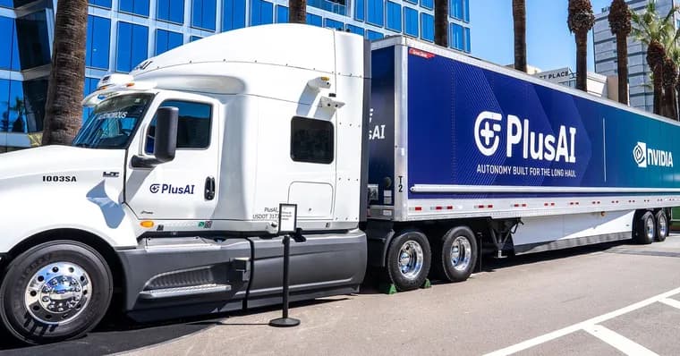 Thieves steal PlusAI and Nvidia branded trailers, find only sand inside