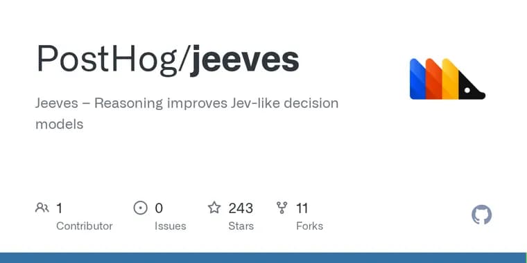 PostHog releases Jeeves, an open-source 9B reasoning decision model