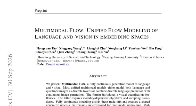 Multimodal Flow models text and images in one continuous space, MF-1 released