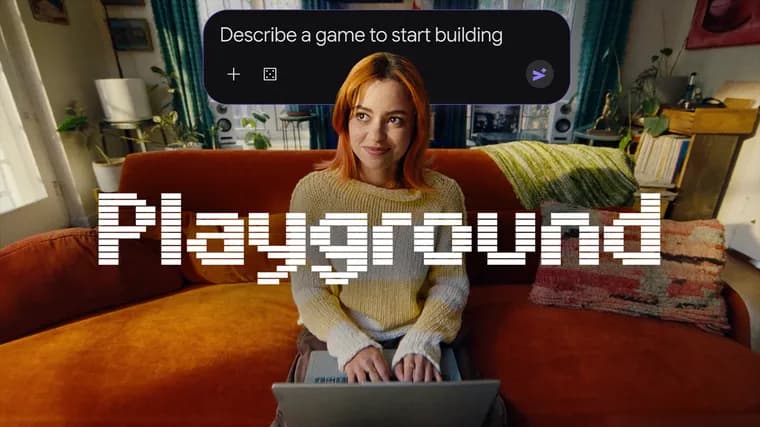 Google launches Playground to build games from text prompts