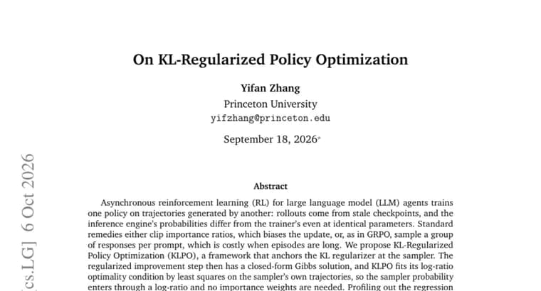 KLPO proposes critic-free RL for LLM agents with one rollout per prompt