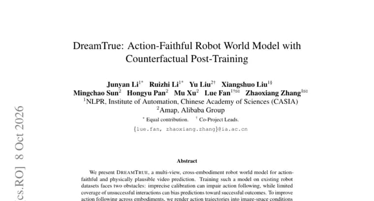 DreamTrue robot world model takes first place in AgiBot World Challenge 2026