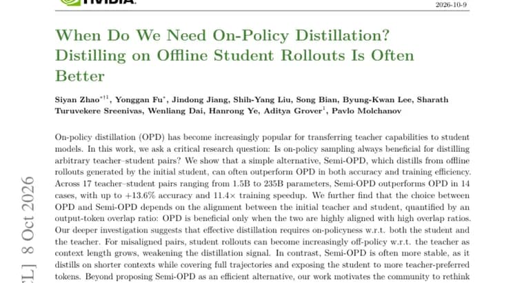 Semi-OPD beats on-policy distillation in 14 of 17 model pairs