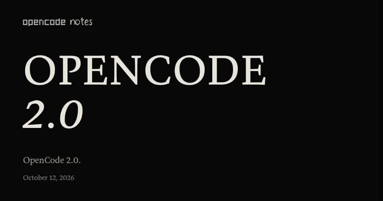 OpenCode 2.0 adds a background server, code mode and an SDK