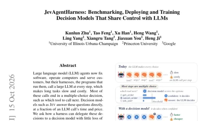 JevAgentHarness hands agent tool choices to a 4B model