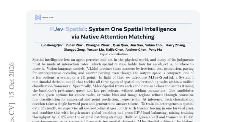 MJev-Spatial answers spatial questions by classification, not text generation