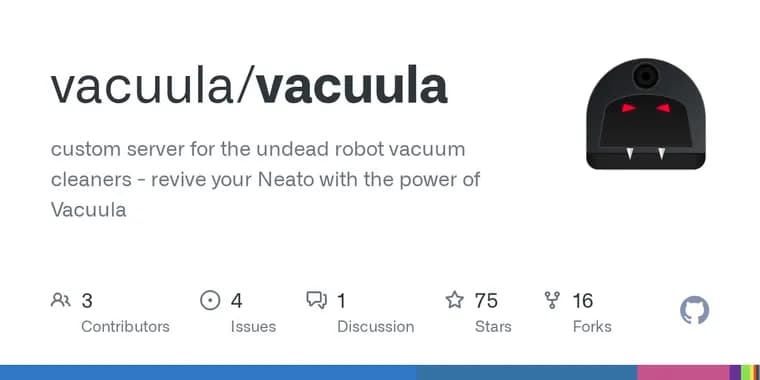 Vacuula offers a self-hosted server to repair broken Neato robot vacuums