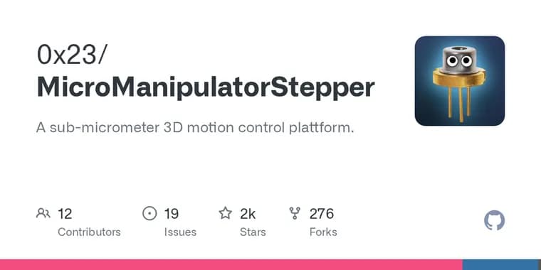 Open MicroManipulator: open-source XYZ stage with 50 nm steps
