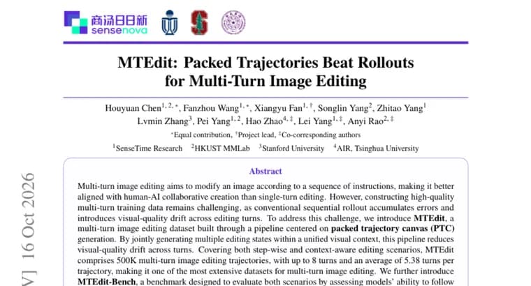 MTEdit: 500K-trajectory dataset for multi-turn image editing
