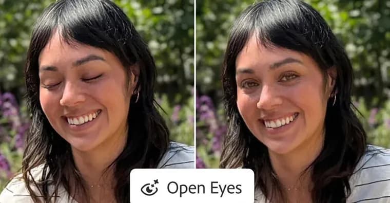 Adobe Lightroom mobile adds one-tap Open Eyes fix for closed eyes