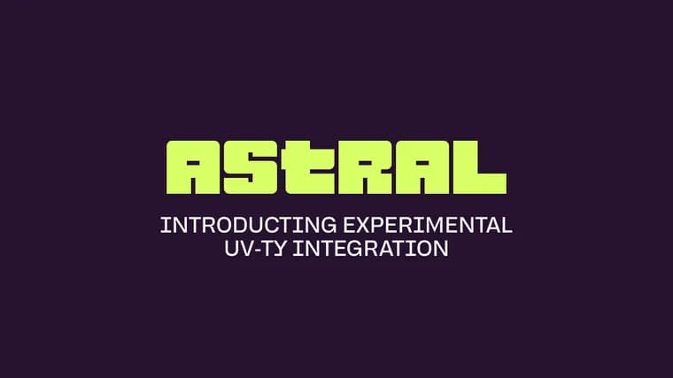 Astral previews uv and ty integration with a new uv check command