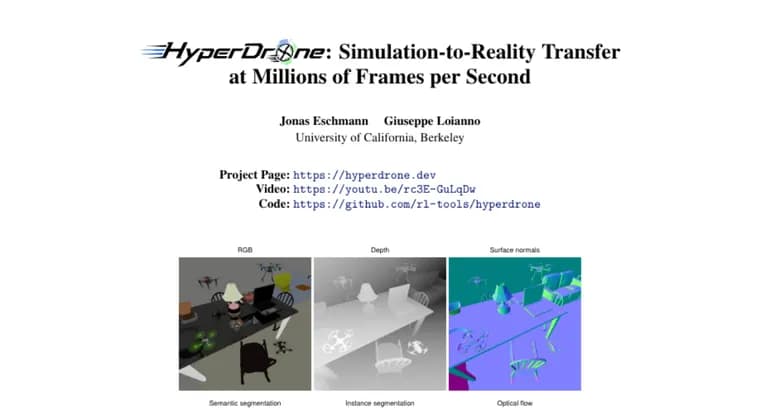 HyperDrone quadrotor simulator claims 20x speedup and millions of FPS