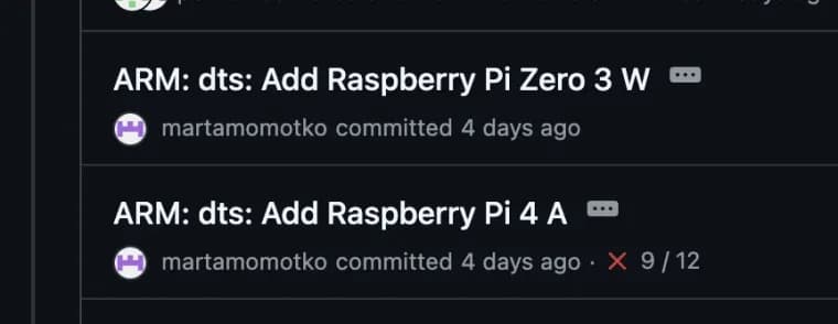 Raspberry Pi Zero 3 W and Pi 4 Model A appear in kernel device trees
