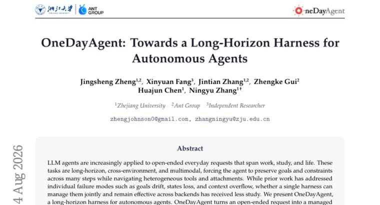 OneDayAgent sets new state of the art on long-horizon agent tasks