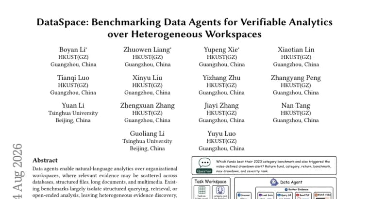DataSpace benchmark puts best data agent accuracy at 66%