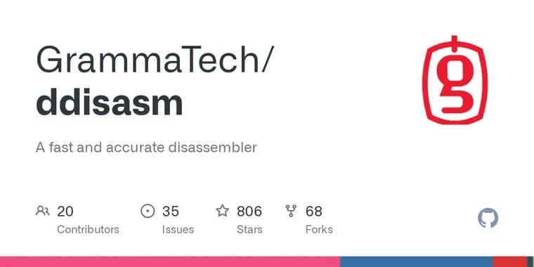 GrammaTech's DDisasm disassembles binaries into reassemblable code