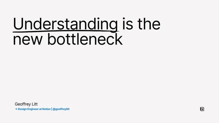 Understanding is the new bottleneck in coding with AI agents