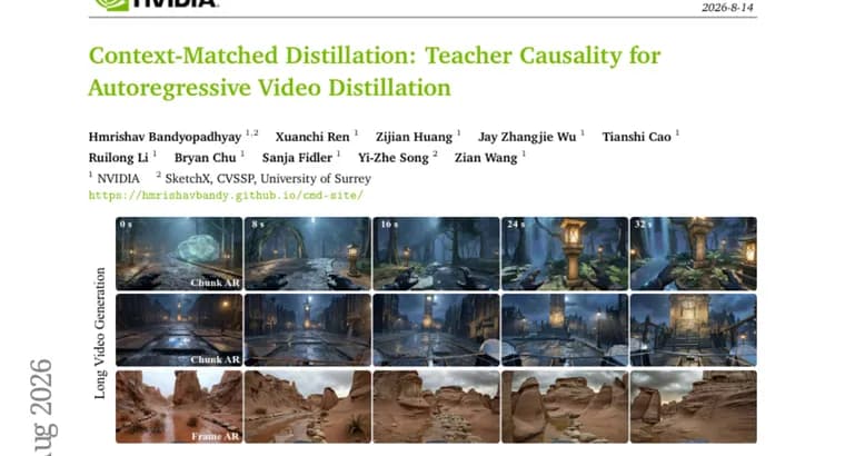 Context-Matched Distillation fixes a teacher-student mismatch in video generation