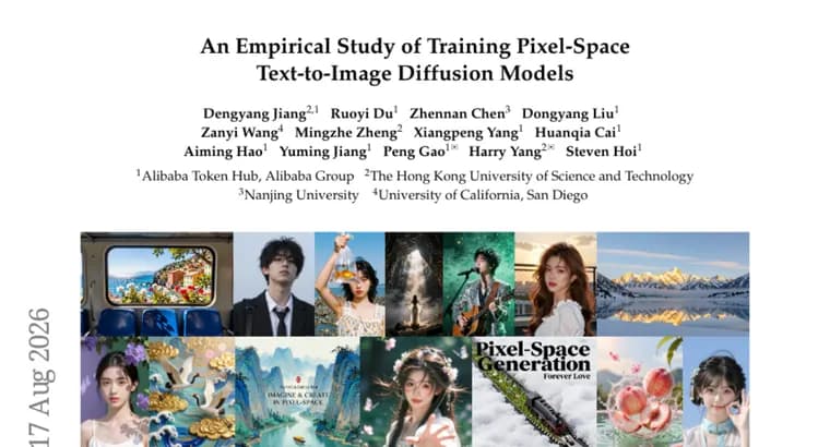 Study finds pixel-space diffusion models can match latent-space rivals with 3-4.75x faster inference